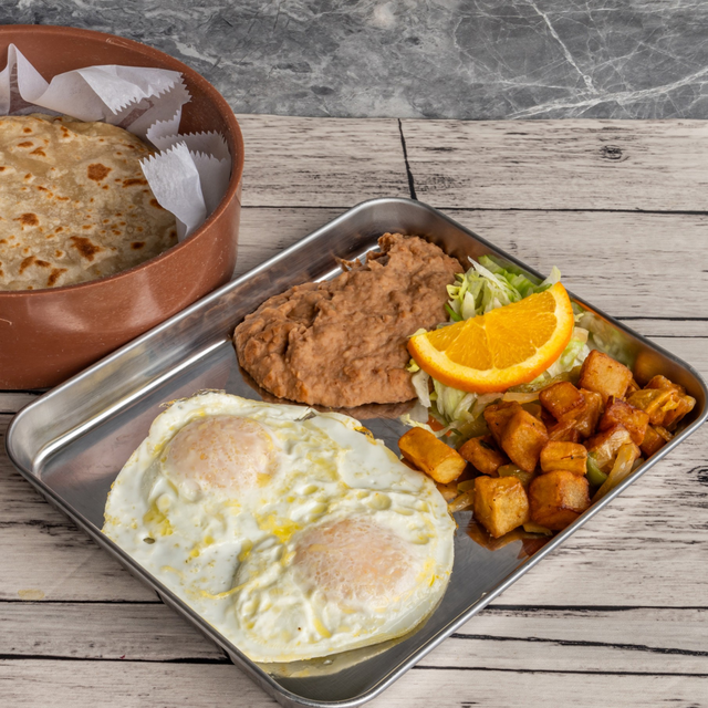 Eggs with Meat Choice.